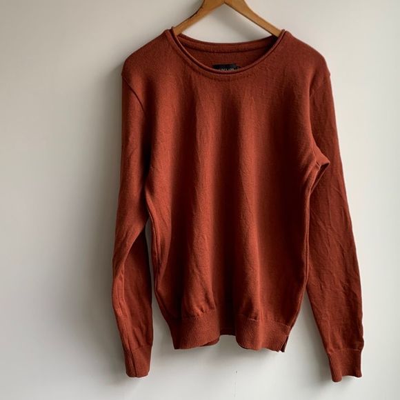 Outclass Other - Outclass Men's Crew Neck Knit Sweater Wool/Cotton Copper SzXL